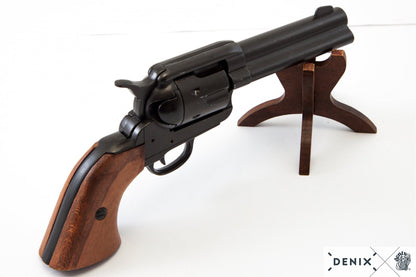 Denix Colt Peacemaker .45 Revolver Replica 4.75" + 6 Rounds – 1873 US Decorative Collection Set