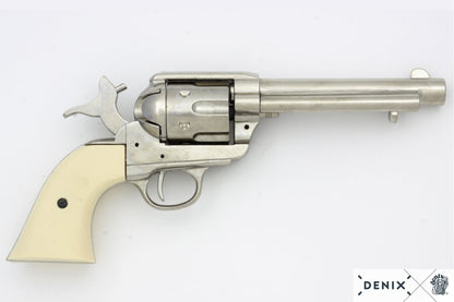Denix Colt Single Action Army "Peacemaker" .45 Nikel Kaplama Revolver Replikası 5½" (1873)