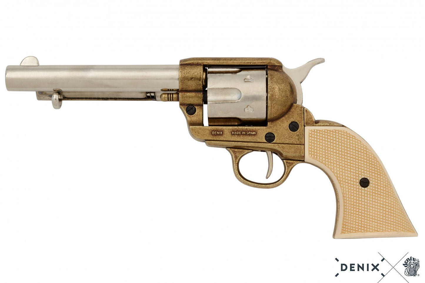 Denix Colt Single Action Army "Peacemaker" .45 Revolver Replikası 5½" (1873) Dekoratif Koleksiyon