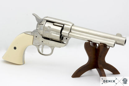 Denix Colt Single Action Army "Peacemaker" .45 Nikel Kaplama Revolver Replikası 5½" (1873)