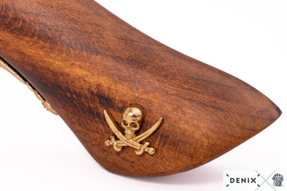 Denix Double-Barrel Percussion Pirate Pistol Replika Tabanca, 18th. C.