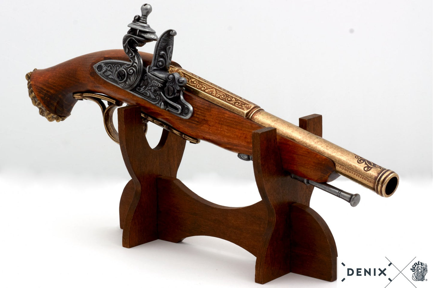 Denix Flintlock Pirate Pistol Replica, 18th C.