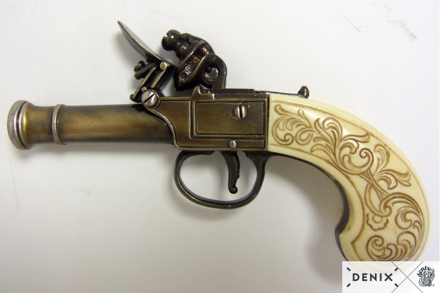 Denix Flintlock Pistol Replica, England 18th C.