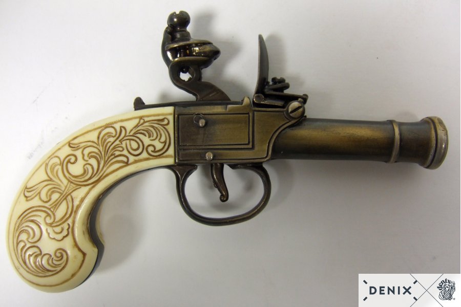Denix Flintlock Pistol Replica, England 18th C.