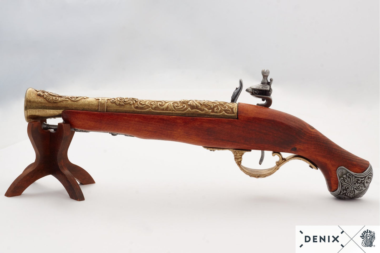 Denix 18th Century English Flintlock Pistol Replica – Flintlock Decorative
