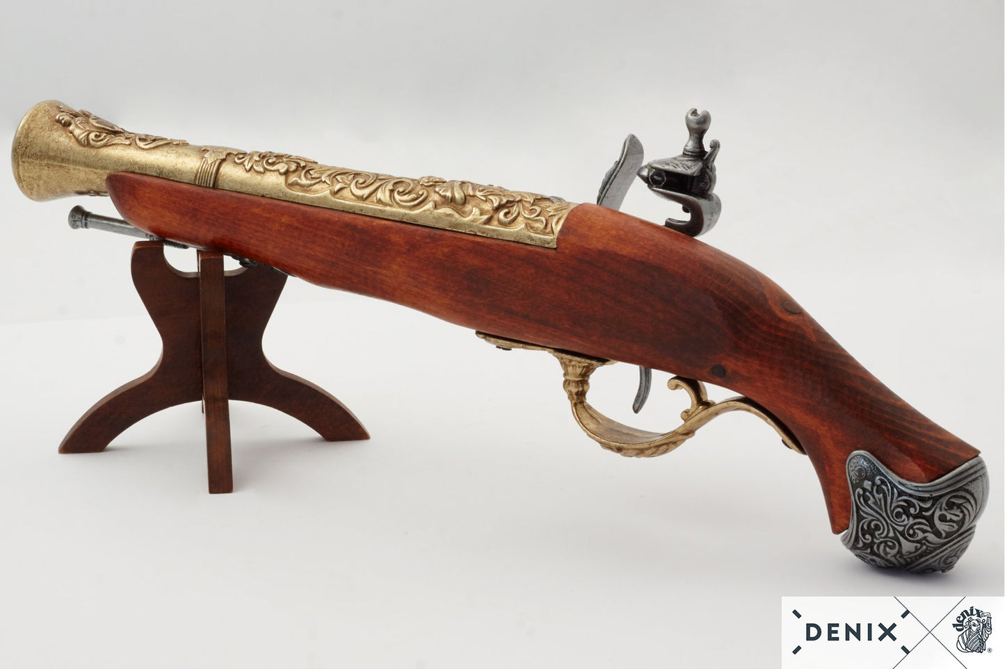 Denix 18th Century English Flintlock Pistol Replica – Flintlock Decorative