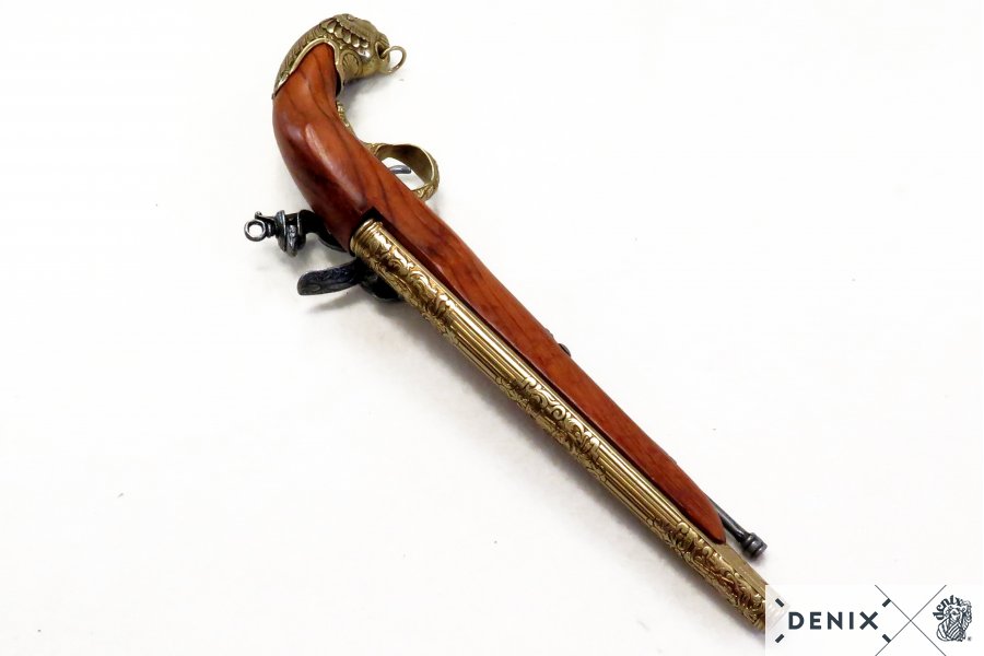 Denix 18th Century German Flintlock Pistol Replica – Decorative Flintlock Pistol