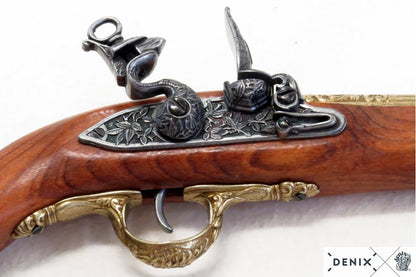 Denix 18th Century German Flintlock Pistol Replica – Decorative Flintlock Pistol