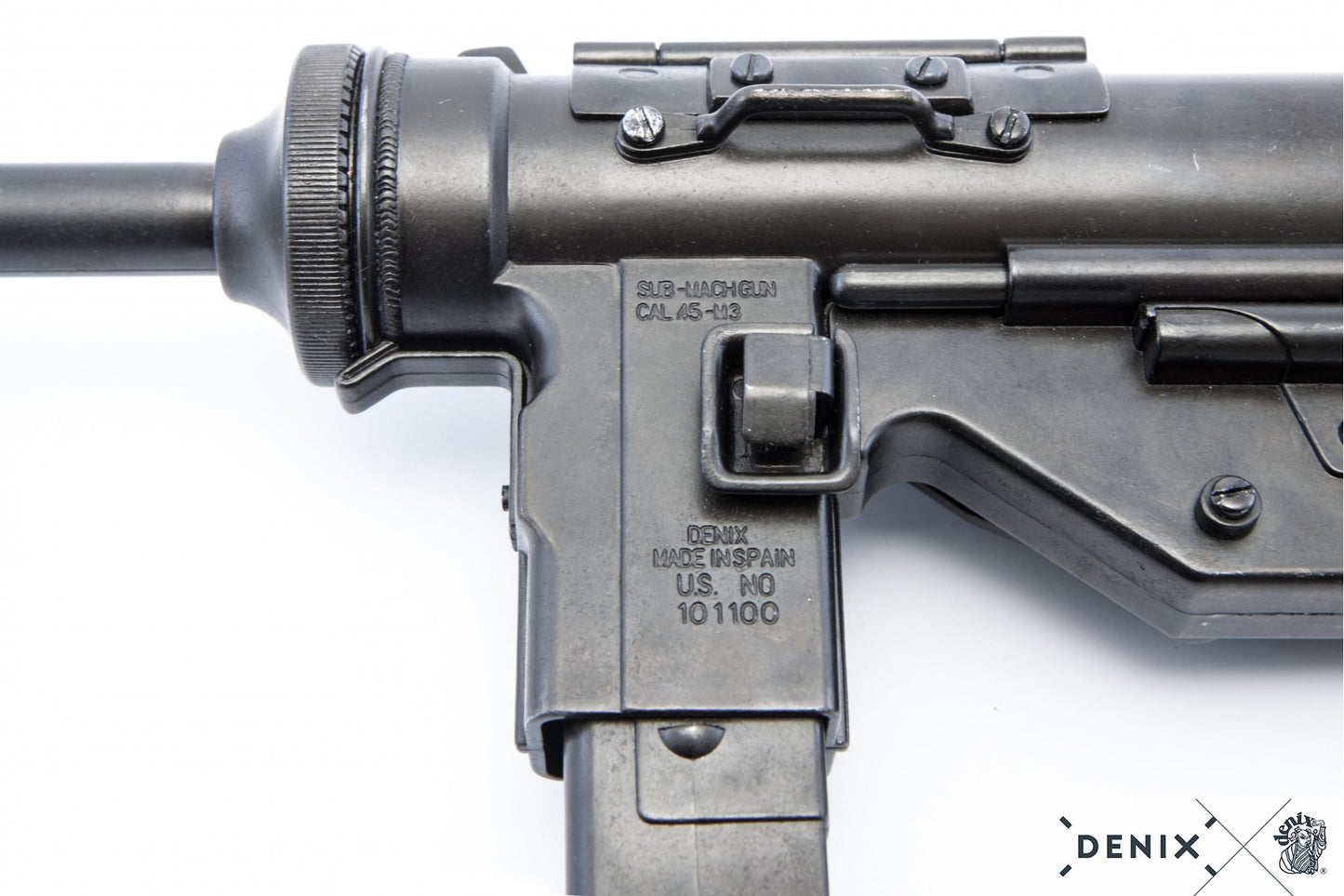 Denix M3 Light Machine Gun Replica - Grease Gun USA 1942 - World War II