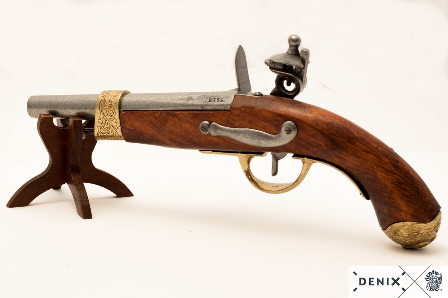 Denix Napolyon Bonapart Çakmaklı Tabanca Replikası – 1806 Fransa