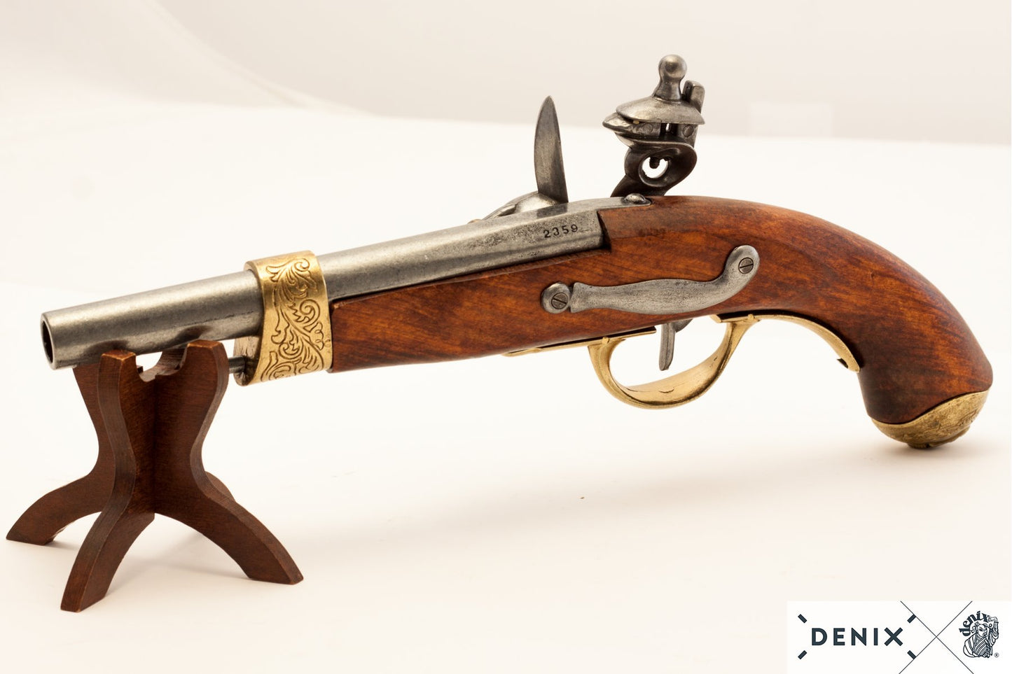 Denix Napolyon Bonapart Çakmaklı Tabanca Replikası – 1806 Fransa