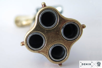 Denix 18th Century French 4-Barrel Flintlock Pistol Replica - Flintlock Decorative Pistol