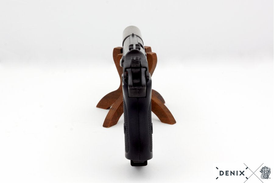 Denix Semi-Automatic Pistol with Silencer Replika Tabanca, Germany 1931