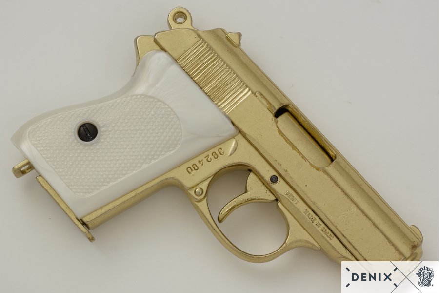 Denix Walther PPK 1931 Silenced Pistol Replica – WWII Decorative Collectible Pistol