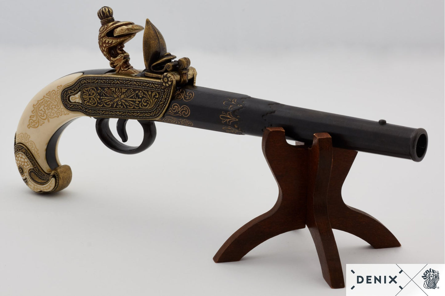 Denix Flintlock Pistol Replica, Tula (Russia) 18th C.