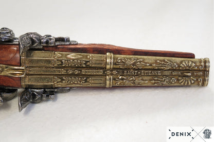 Denix Napoleon Pistol with 2 Barrels Revolver Replica, France 1806