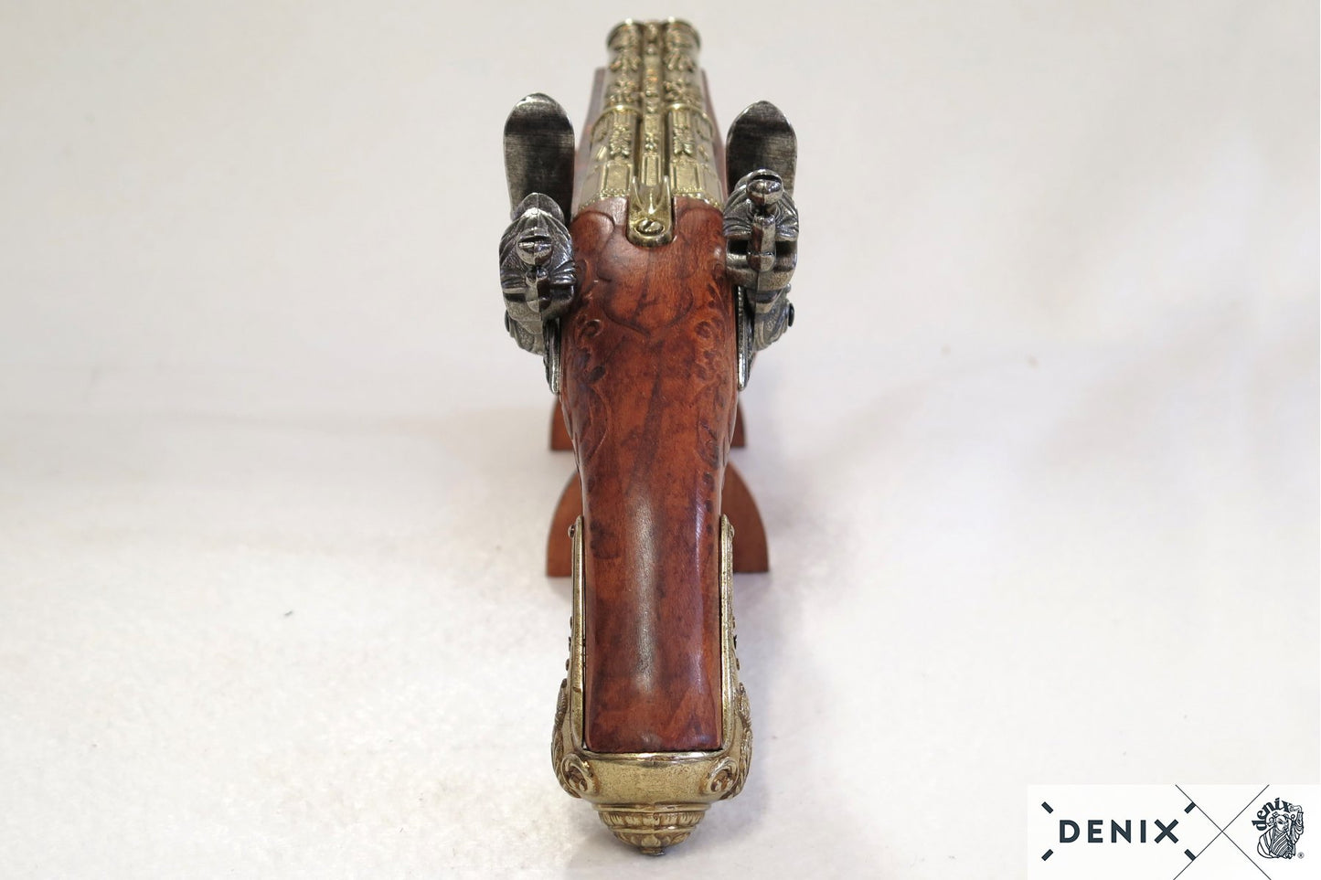 Denix Napoleon Pistol with 2 Barrels Revolver Replica, France 1806