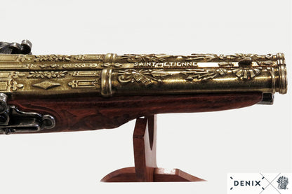 Denix Napoleon Pistol with 2 Barrels Revolver Replica, France 1806