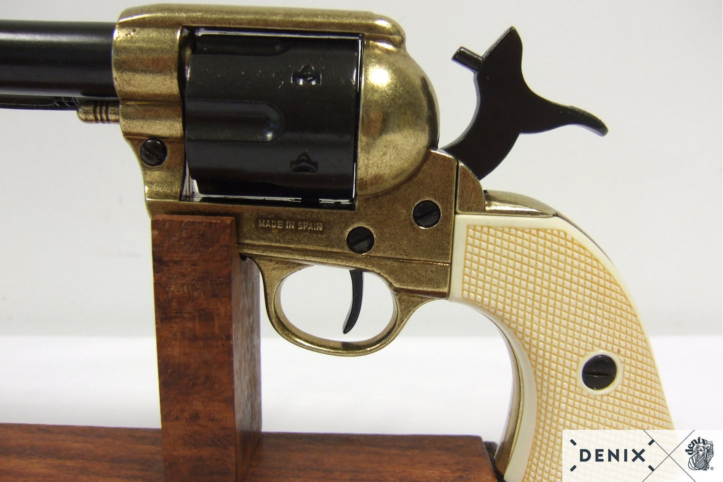 Denix Cal.45 Peacemaker Revolver 12" Replica Pistol, USA 1873