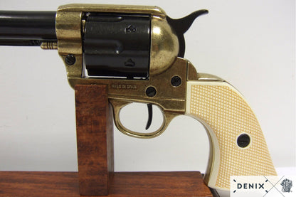 Denix Cal.45 Peacemaker Revolver 12" Replica Pistol, USA 1873