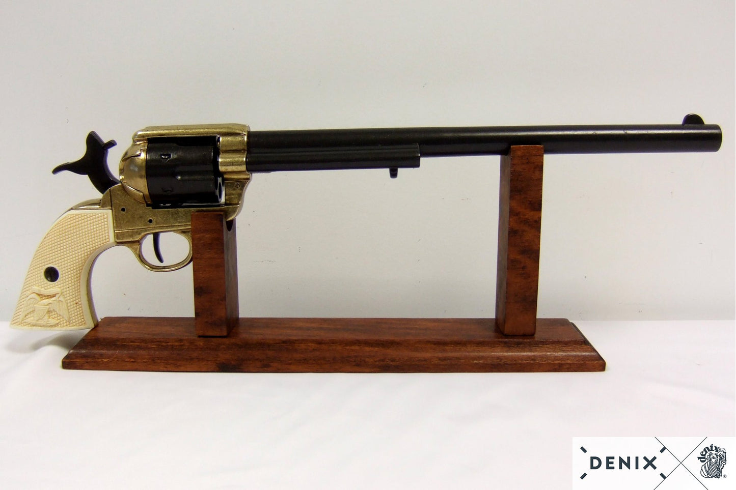 Denix Cal.45 Peacemaker Revolver 12" Replica Pistol, USA 1873