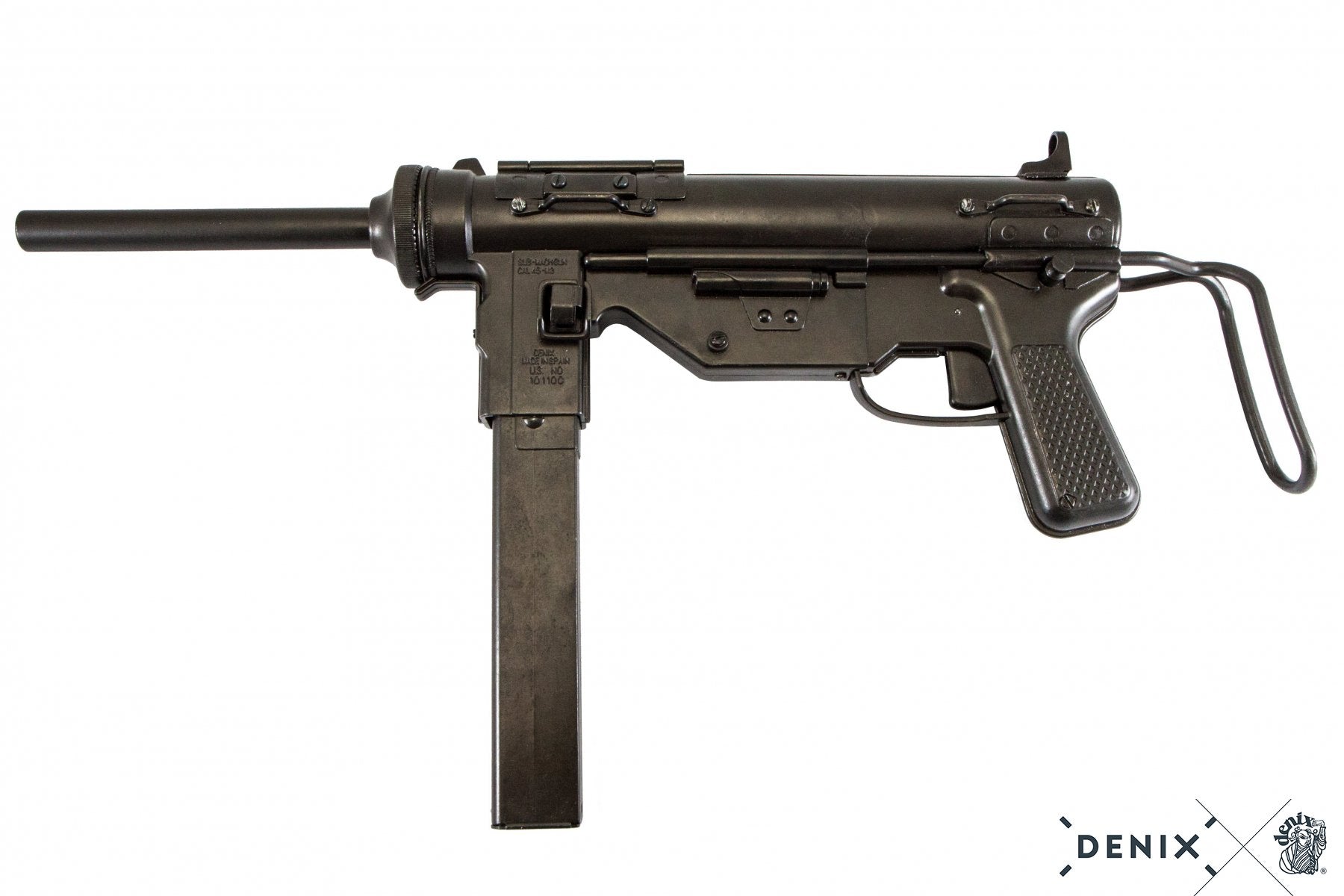 Denix M3 Hafif Makinalı Tüfek Replikası-Grease Gun ABD 1942-İkinci Dünya Savaşı