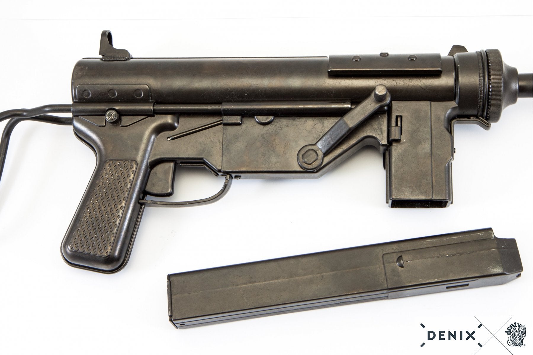 Denix M3 Hafif Makinalı Tüfek Replikası-Grease Gun ABD 1942-İkinci Dünya Savaşı
