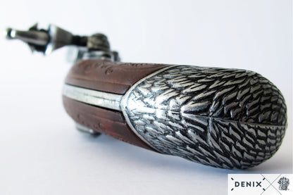 Denix 3-Barrel Flintlock Pistol Replica, France 18th C.