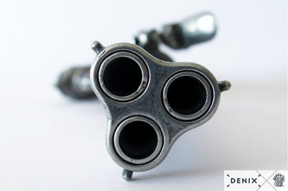 Denix 3-Barrel Flintlock Pistol Replica, France 18th C.
