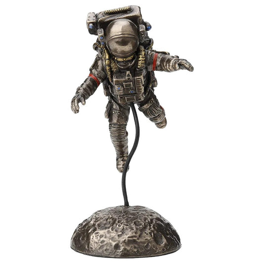 Flying Astronaut Decorative Figurine Cold Cast Resin Hand Painted 15.5 cm
