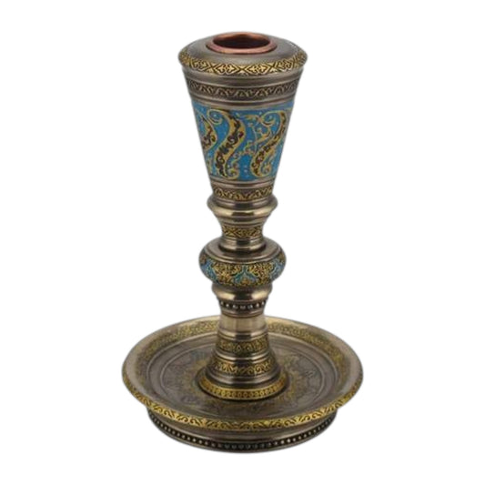 Arabesk Desenli Dekoratif Mumluk | Klasik Şamdan 15,5 cm