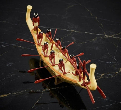Antik Mısır Kürekli Tekne Biblosu – Rowing Boat Dekoratif Figür 22 cm