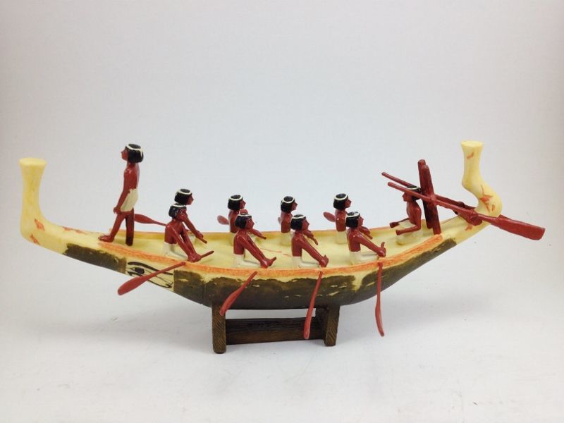 Antik Mısır Kürekli Tekne Biblosu – Rowing Boat Dekoratif Figür 22 cm