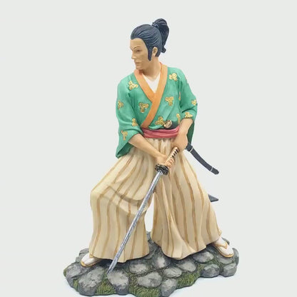 Samuray Dekoratif Heykel | Japon Savaşçısı Katana Figürü 22 cm
