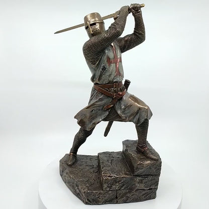 Veronese Design Kılıçlı Tapınak Şövalyesi Dekoratif Heykel 30,5 cm