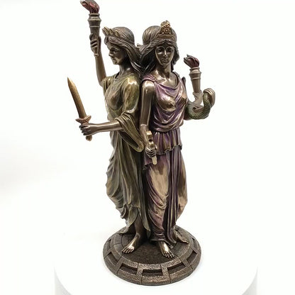 Veronese Design Hecate Büyü Tanrıçası Dekoratif Heykel 30 cm