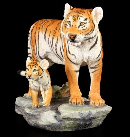 Veronese Design Tiger and Cub Decorative Figurine 24 cm