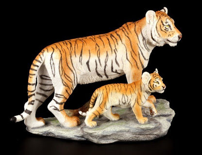Veronese Design Tiger and Cub Decorative Figurine 24 cm