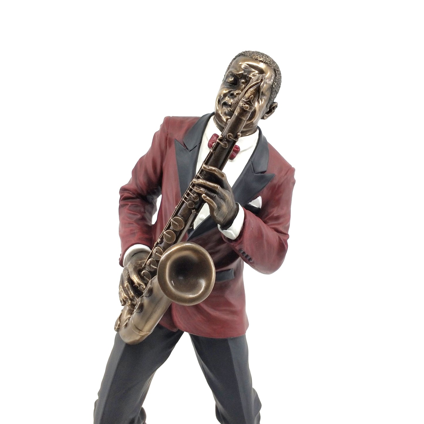 Veronese Design Saksafon Çalgıcı Dekoratif Biblo 29 cm