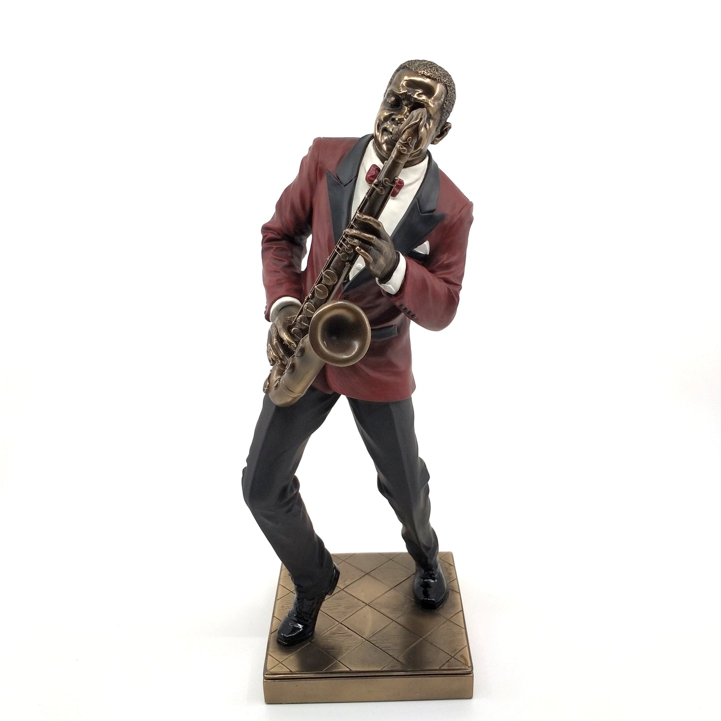 Veronese Design Saksafon Çalgıcı Dekoratif Biblo 29 cm