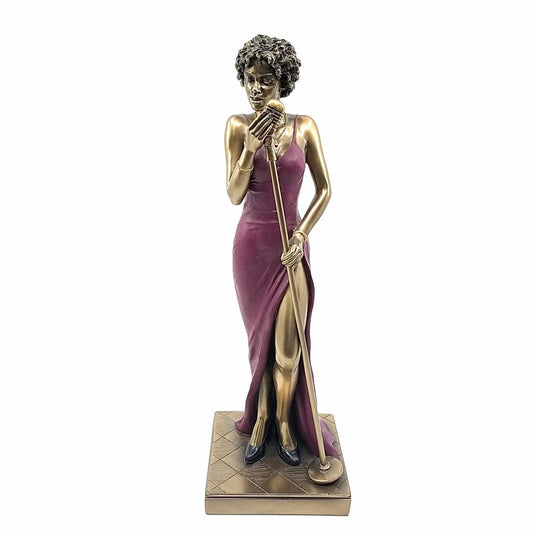 Veronese Design Female Jazz Singer Decorative Figurine 31 cm