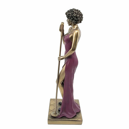 Veronese Design Female Jazz Singer Decorative Figurine 31 cm