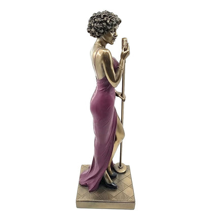 Veronese Design Female Jazz Singer Decorative Figurine 31 cm