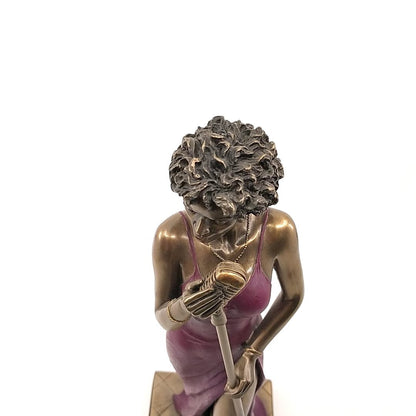 Veronese Design Female Jazz Singer Decorative Figurine 31 cm