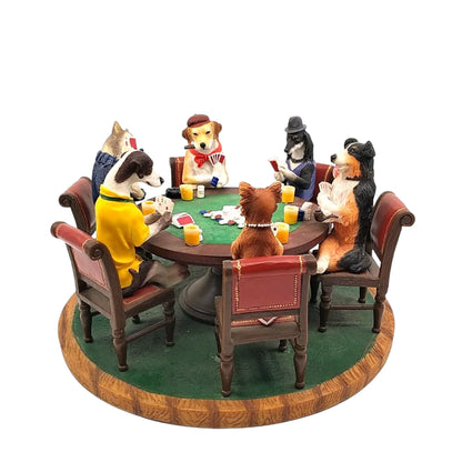 Veronese Design Playing Dogs Decorative Figurine 21 cm
