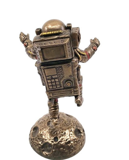 Uçan Astronot Dekoratif Biblo Cold Cast Resin El Boyaması 15,5 cm