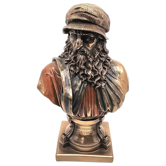 Veronese Design Leonardo da Vinci Büstü Dekoratif Heykel 23 cm