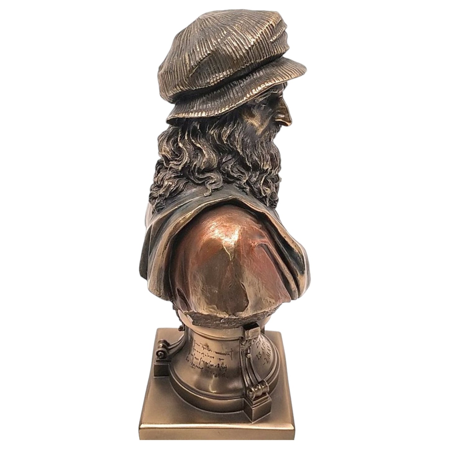 Veronese Design Leonardo da Vinci Büstü Dekoratif Heykel 23 cm