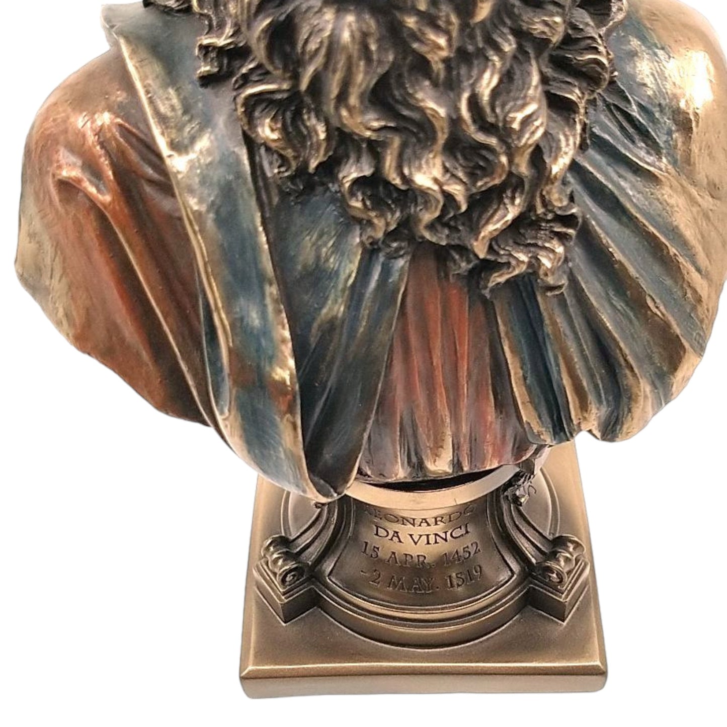 Veronese Design Leonardo da Vinci Büstü Dekoratif Heykel 23 cm