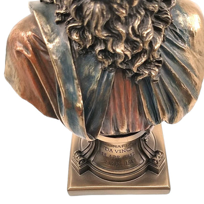 Veronese Design Leonardo da Vinci Büstü Dekoratif Heykel 23 cm